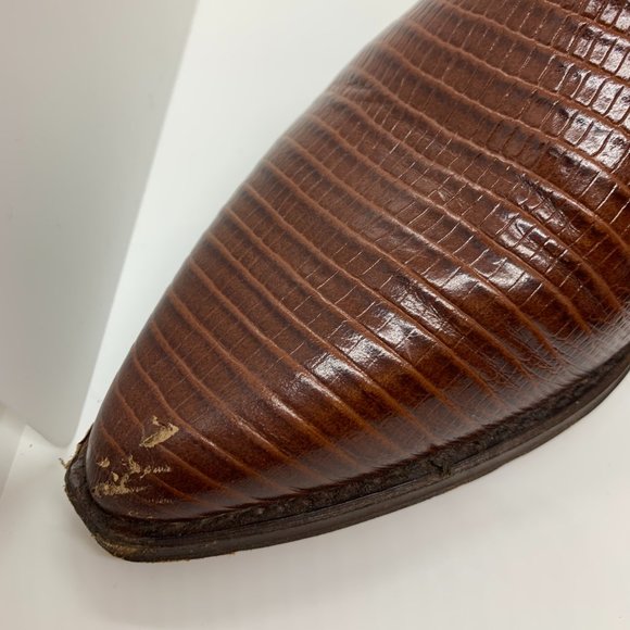 Vintage Seychelles Western Brown Leather Cowboy Boots - Size 8.5 - Picture 3 of 8